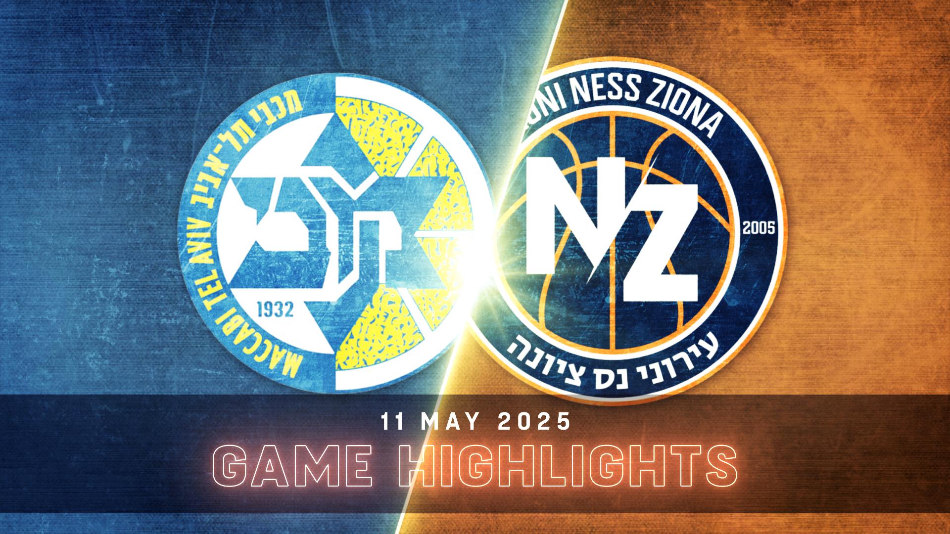 Maccabi Tel-Aviv vs. Ironi Ness Ziona - Game Highlights