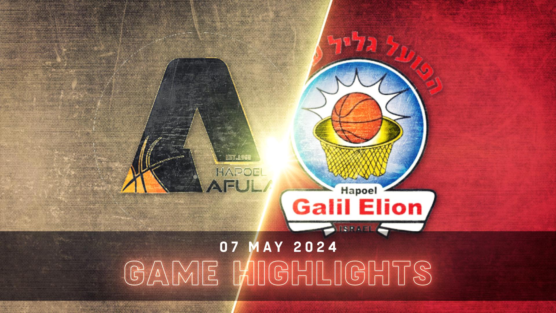 Hapoel Afula vs. Hapoel Nofar Galil Elion - Game Highlights