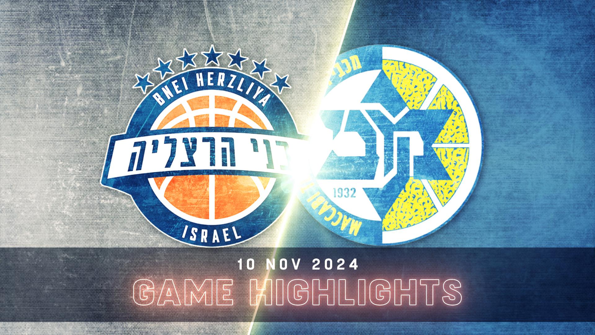 Bnei Herzliya vs. Maccabi Tel-Aviv - Game Highlights