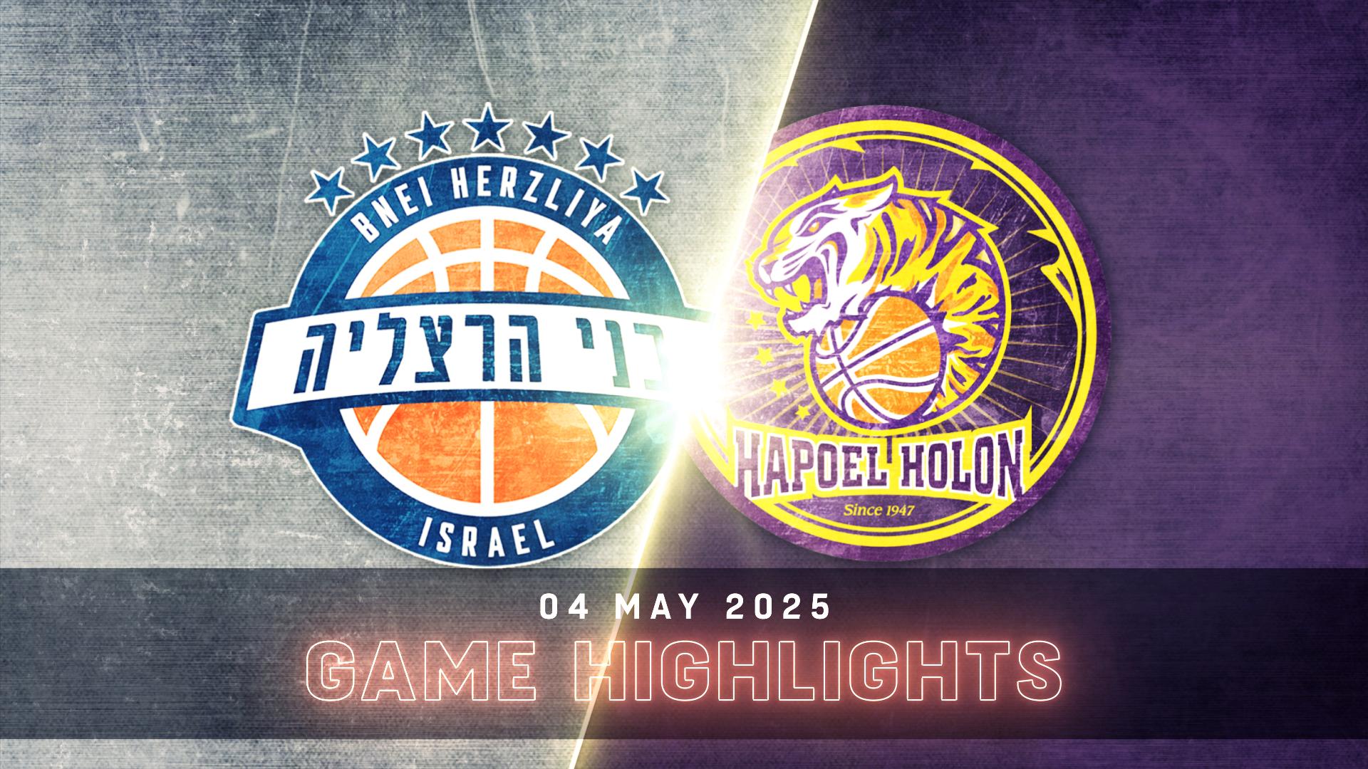 Bnei Herzliya vs. Hapoel Holon - Game Highlights