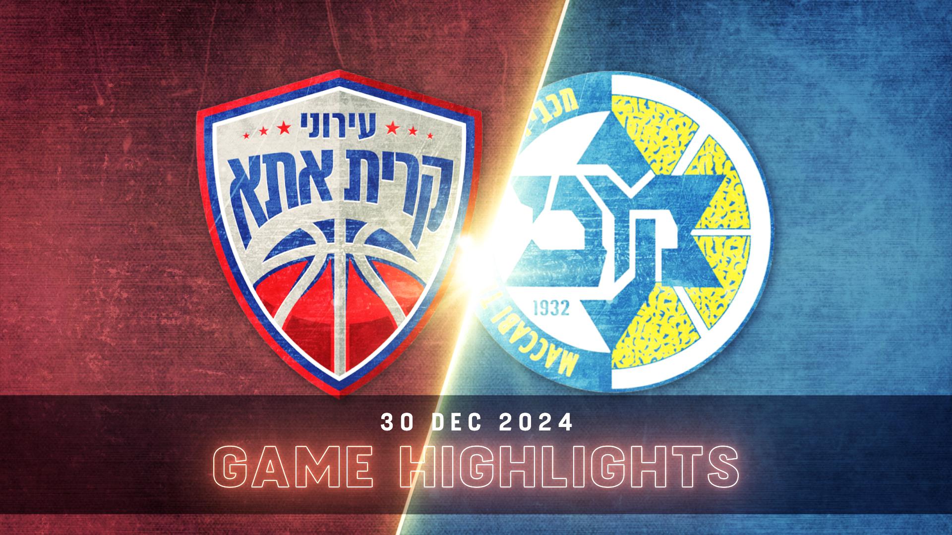 Ironi Kiryat Ata vs. Maccabi Tel-Aviv - Game Highlights