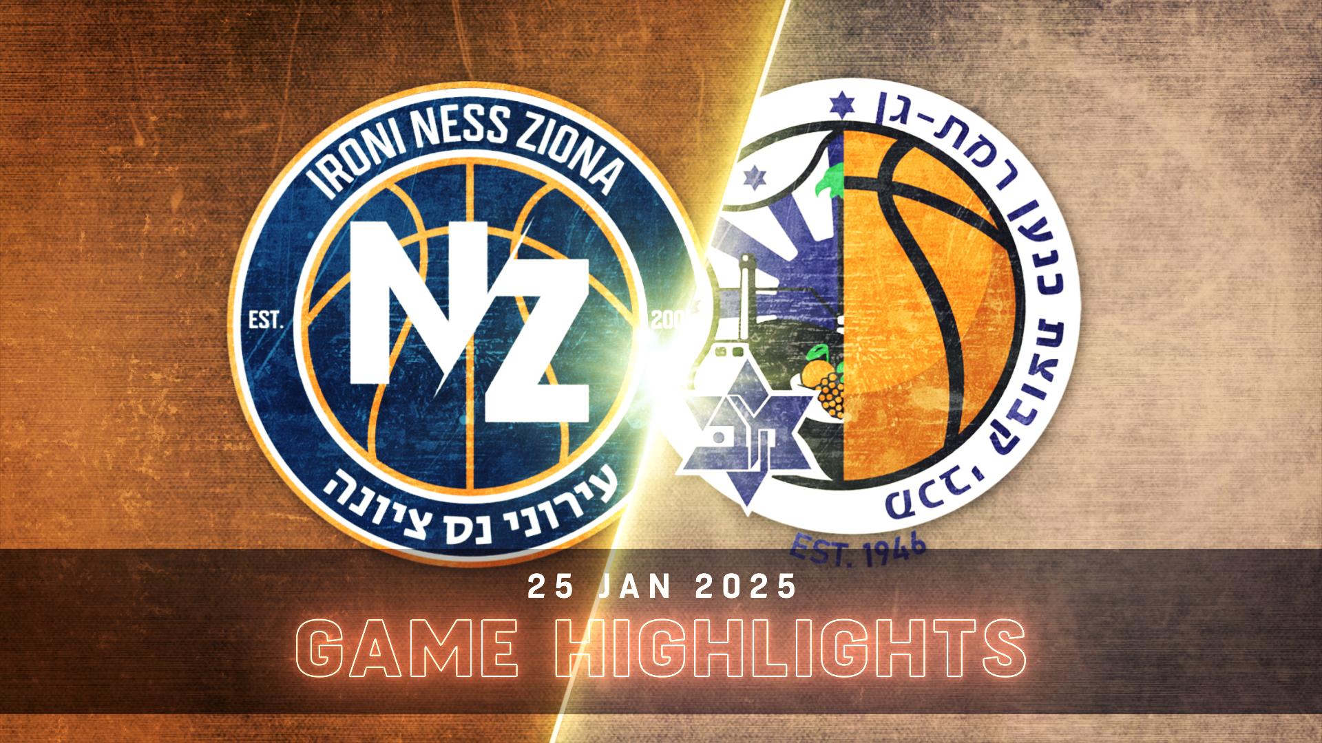 Ironi Ness Ziona vs. Maccabi Ramat Gan - Game Highlights