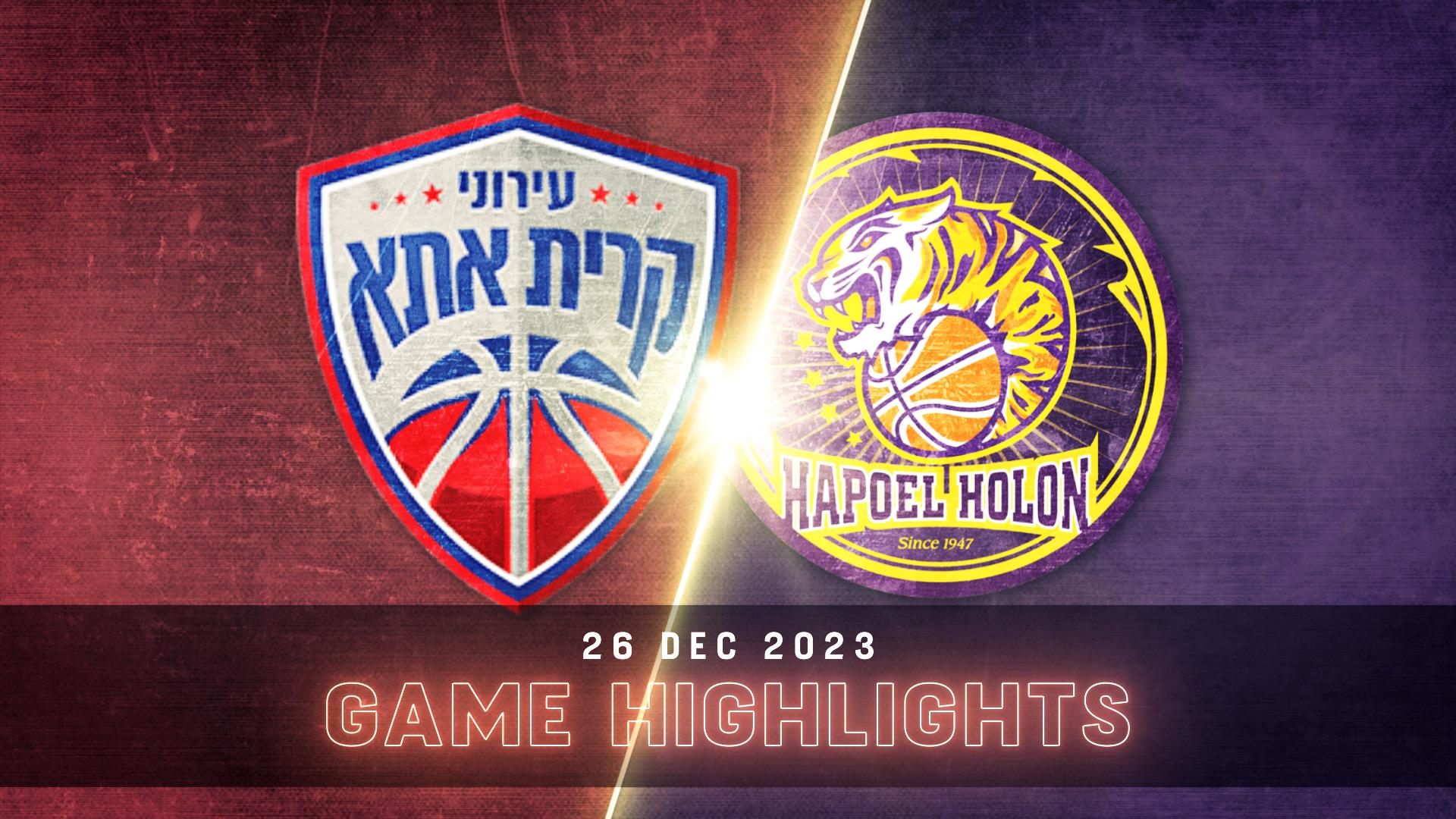 Ironi Lati Kiryat Ata vs. Hapoel Holon - Game Highlights