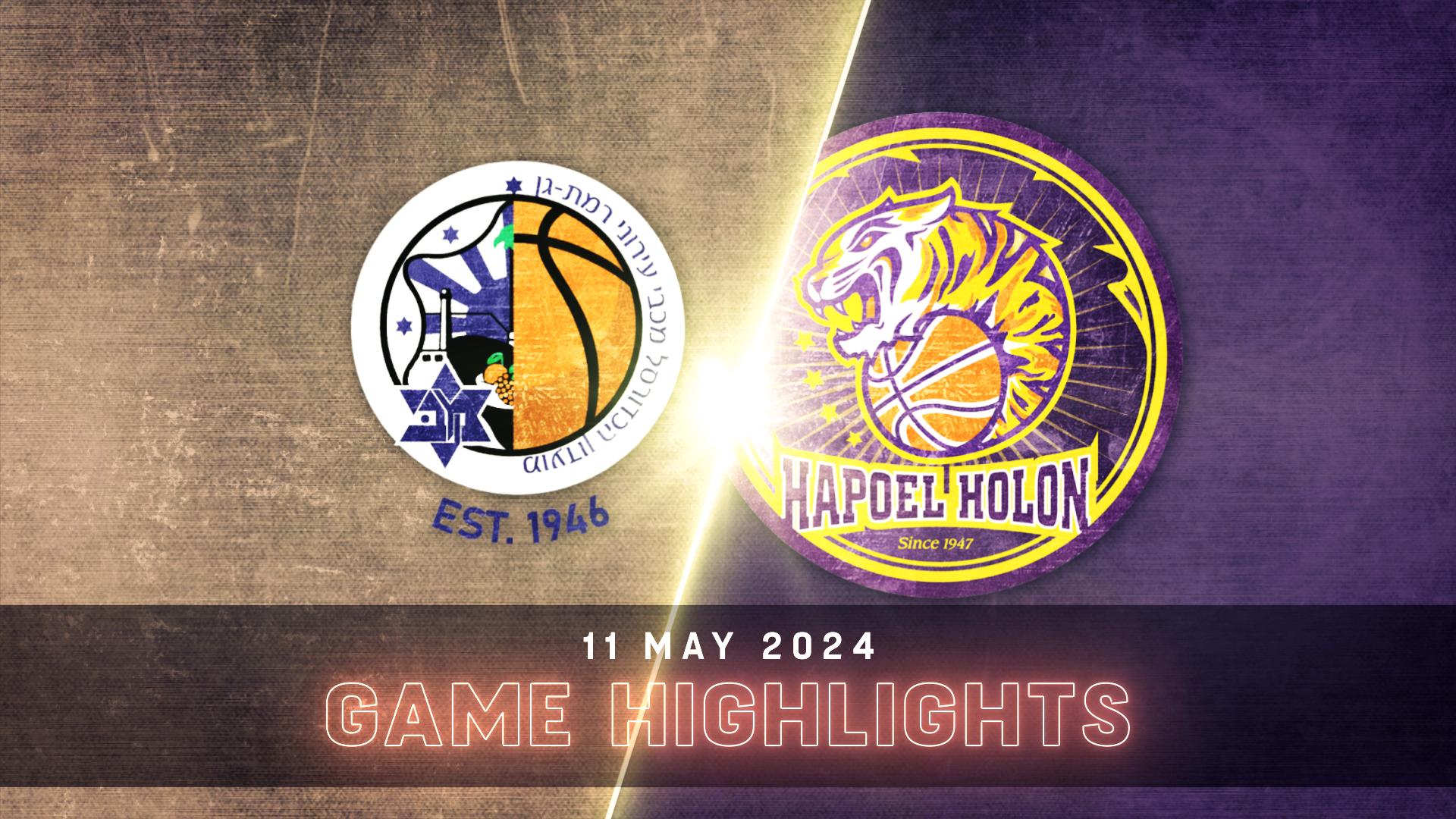 Maccabi Ironi Ramat Gan vs. Hapoel Holon - Game Highlights
