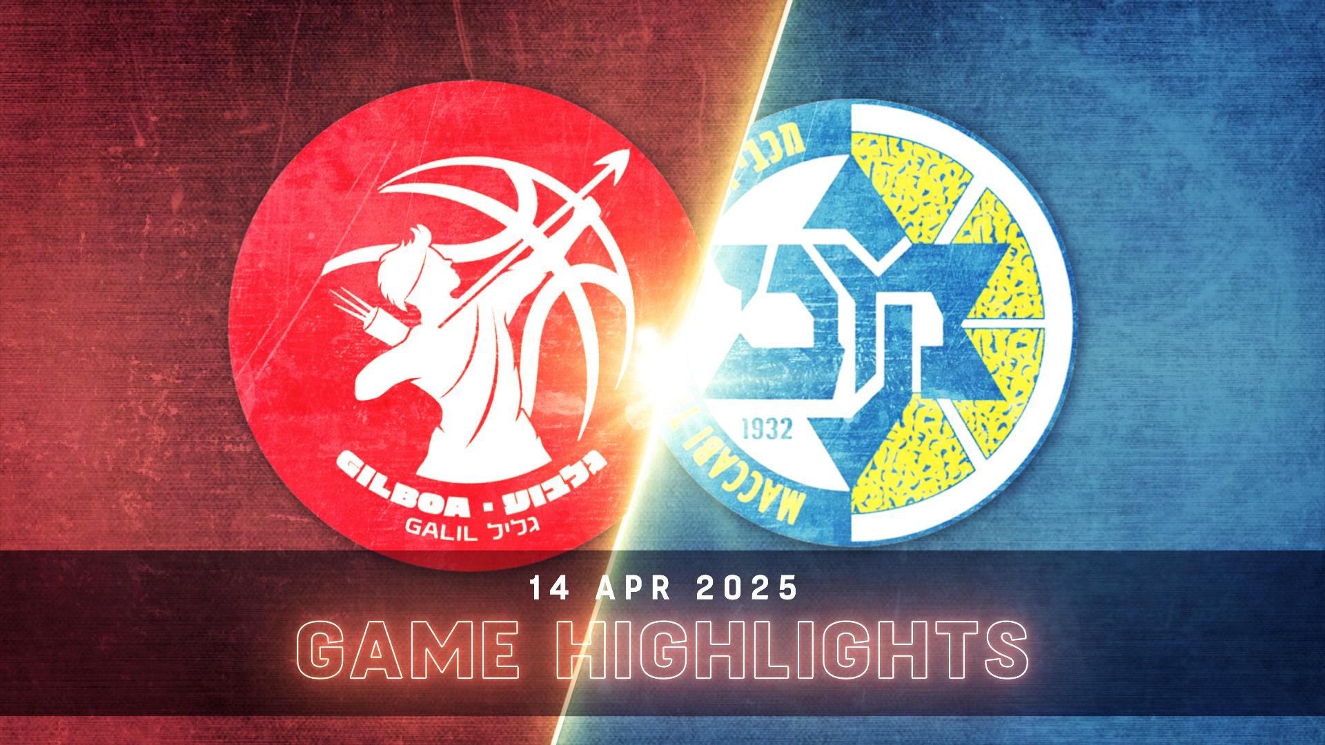 Hapoel Gilboa Galil vs. Maccabi Tel-Aviv - Game Highlights