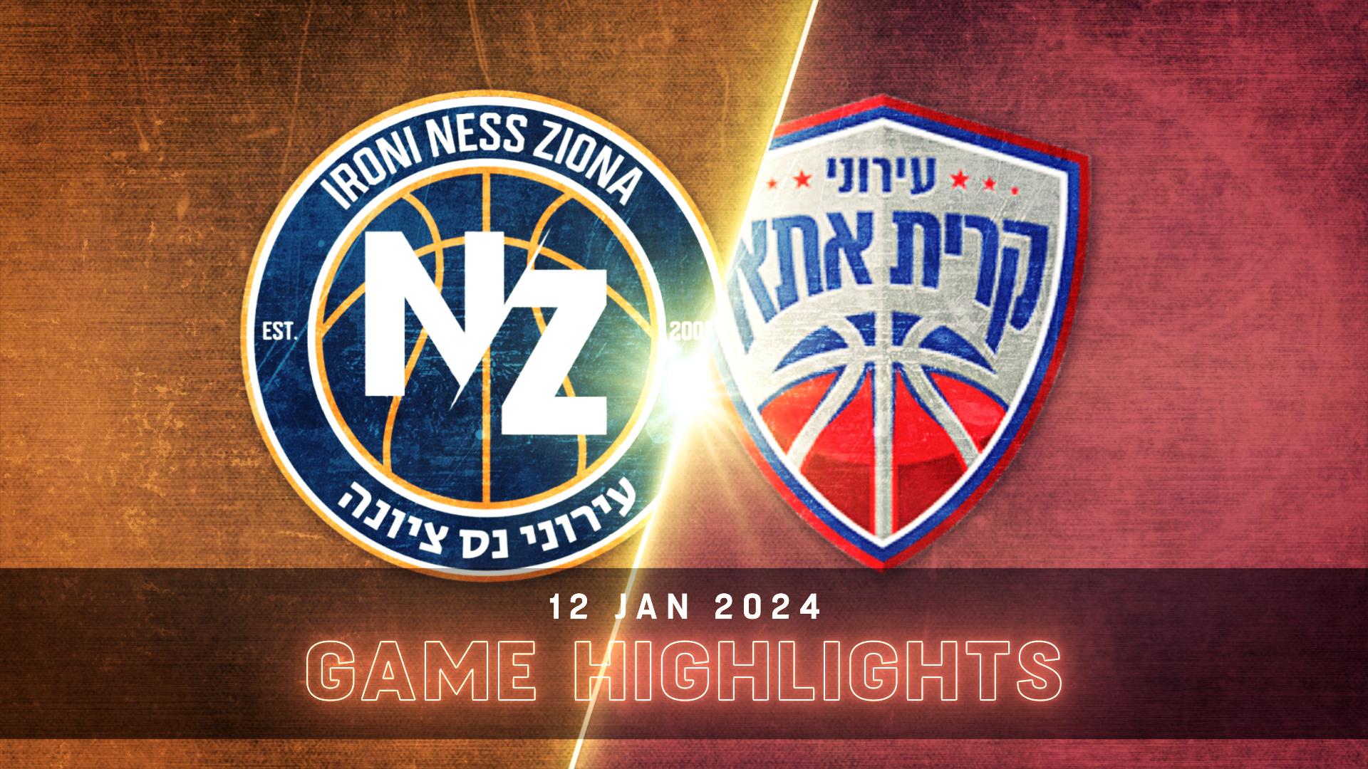 Ironi Hai Motors Ness Ziona vs. Ironi Lati Kiryat Ata - Condensed Game