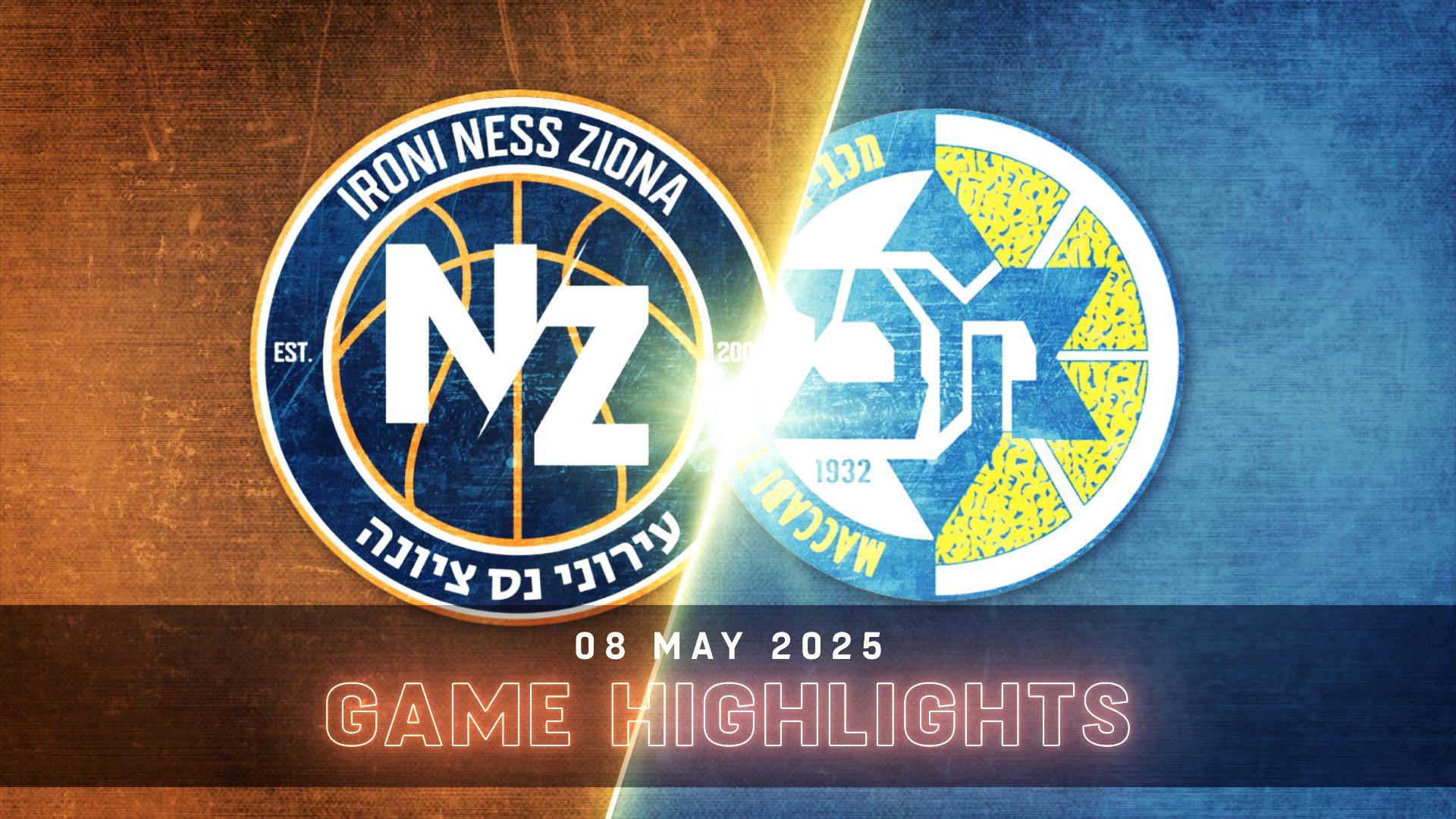 Ironi Ness Ziona vs. Maccabi Tel-Aviv - Game Highlights