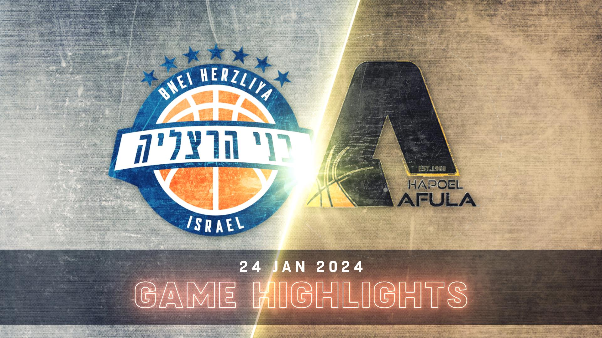 Bnei Ofek Dist Hertzliya vs. Hapoel Afula - Condensed Game