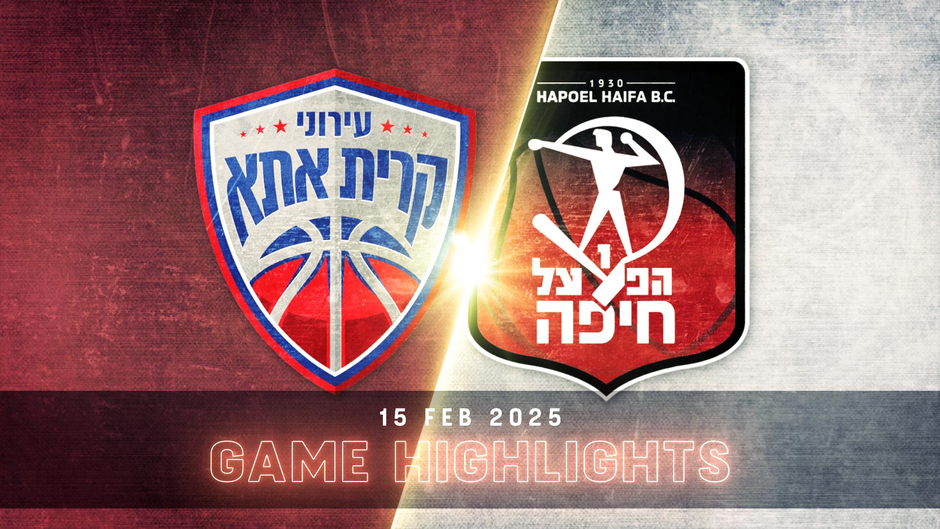 Ironi Kiryat Ata vs. Hapoel Haifa - Game Highlights