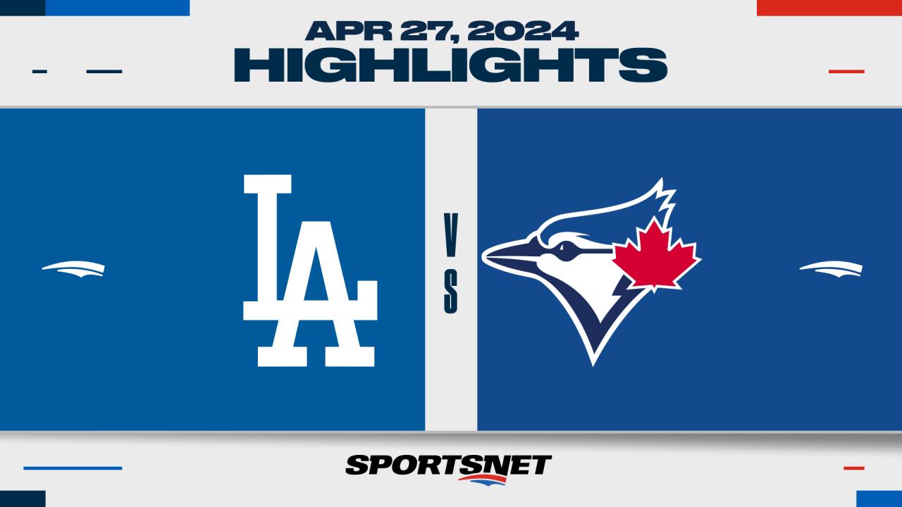 Los Angeles Dodgers @ Toronto Blue Jays - Sat, Apr 27 2024 - ID 